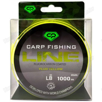 Леска монофильная Carp Pro Fluorocarbon Coated Fluo Yellow 1000 м